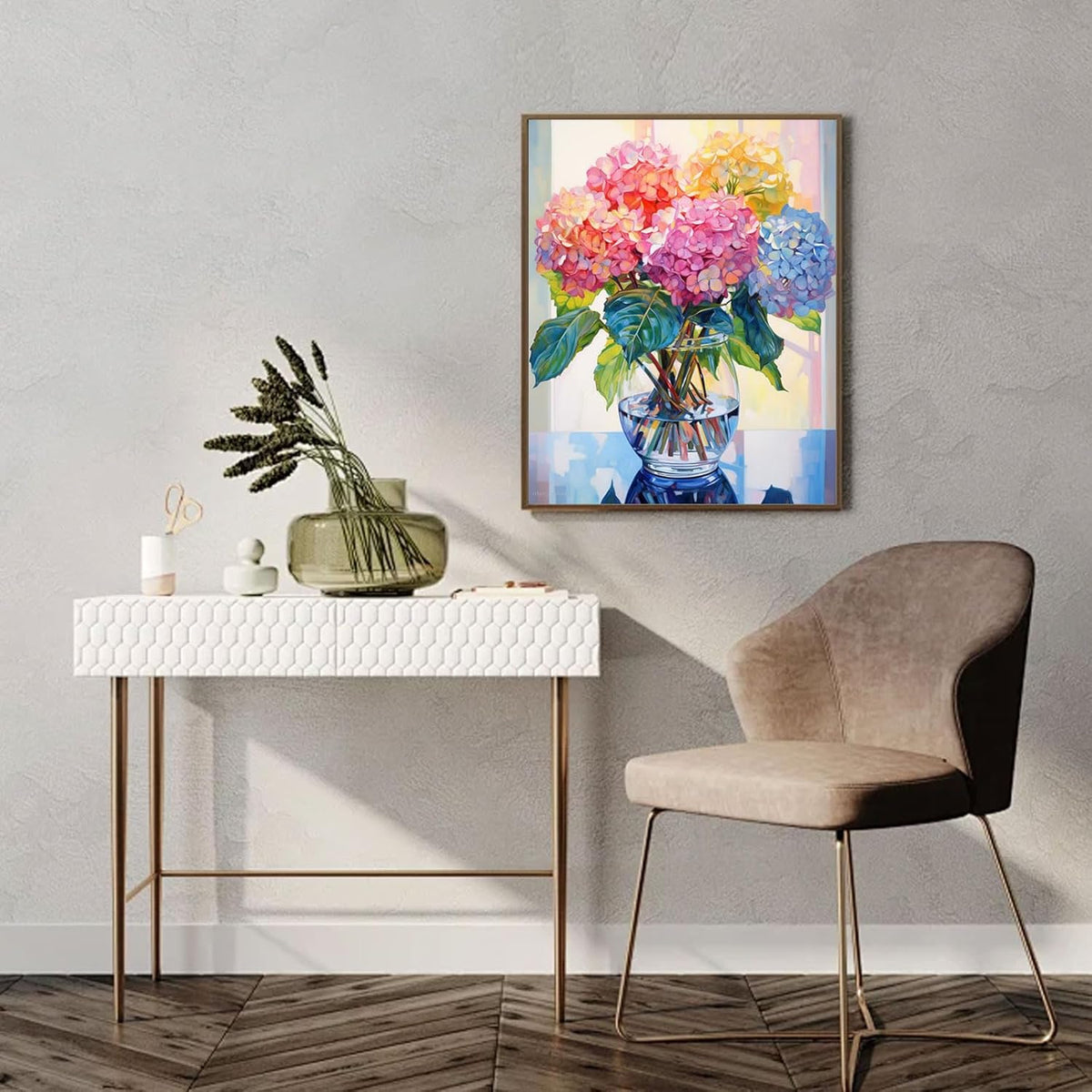 Hydrangea Diamond Painting Kits for Adults,Flowers Diamond Art 12X16Inch