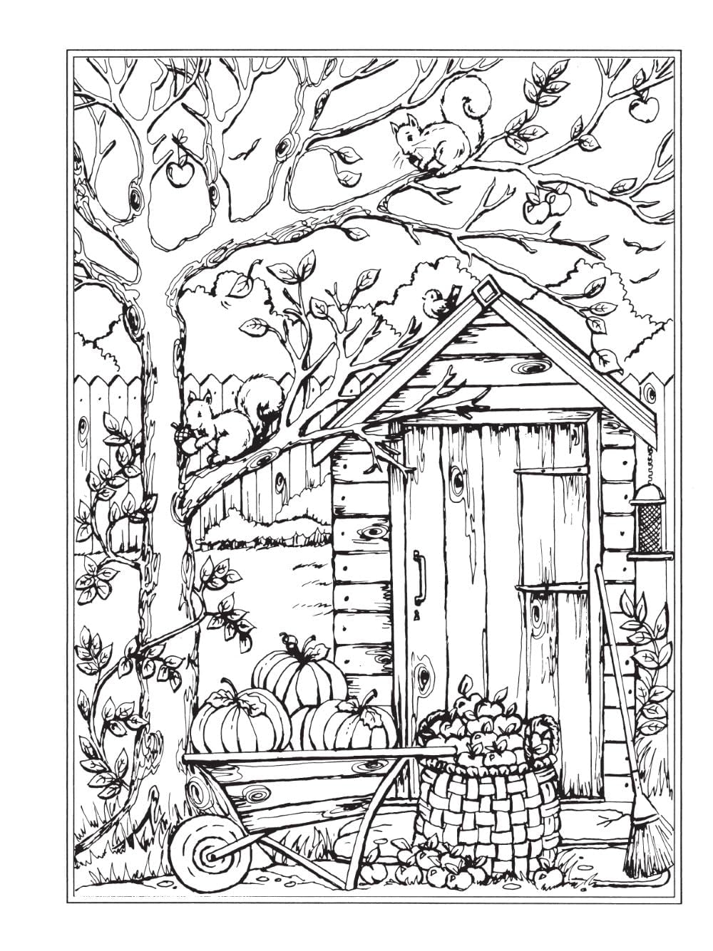  Autumn Season Coloring Book 