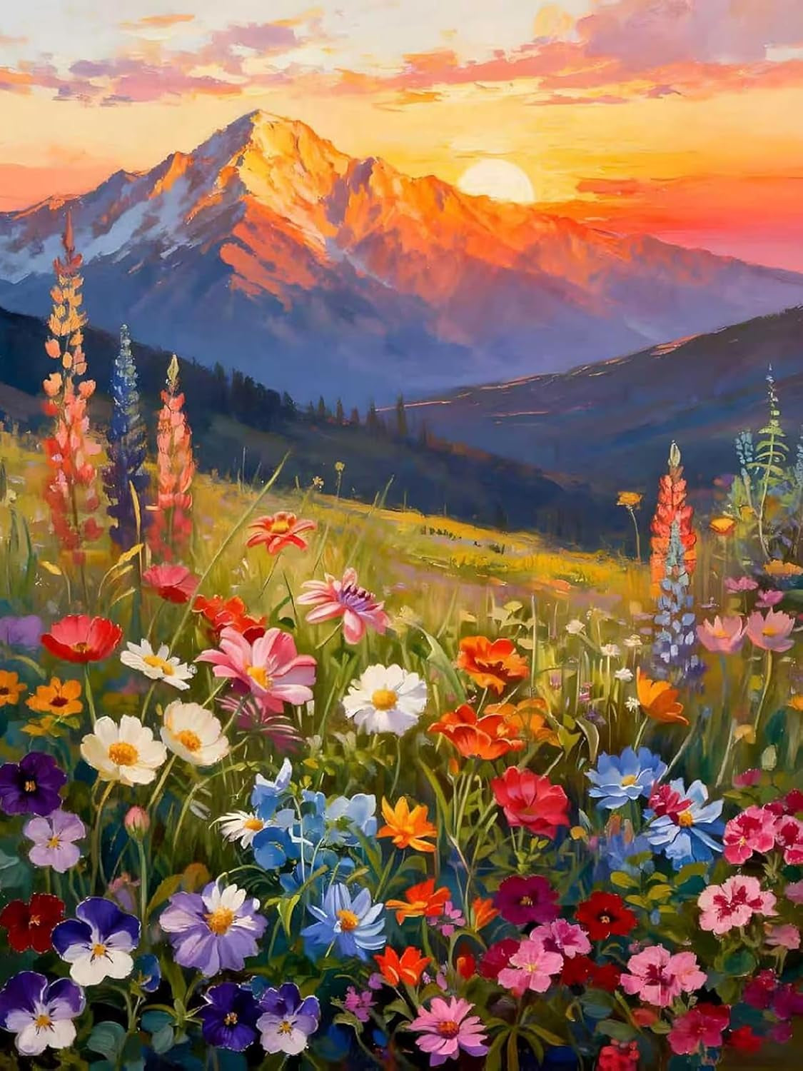Flowers Diamond Art Kit