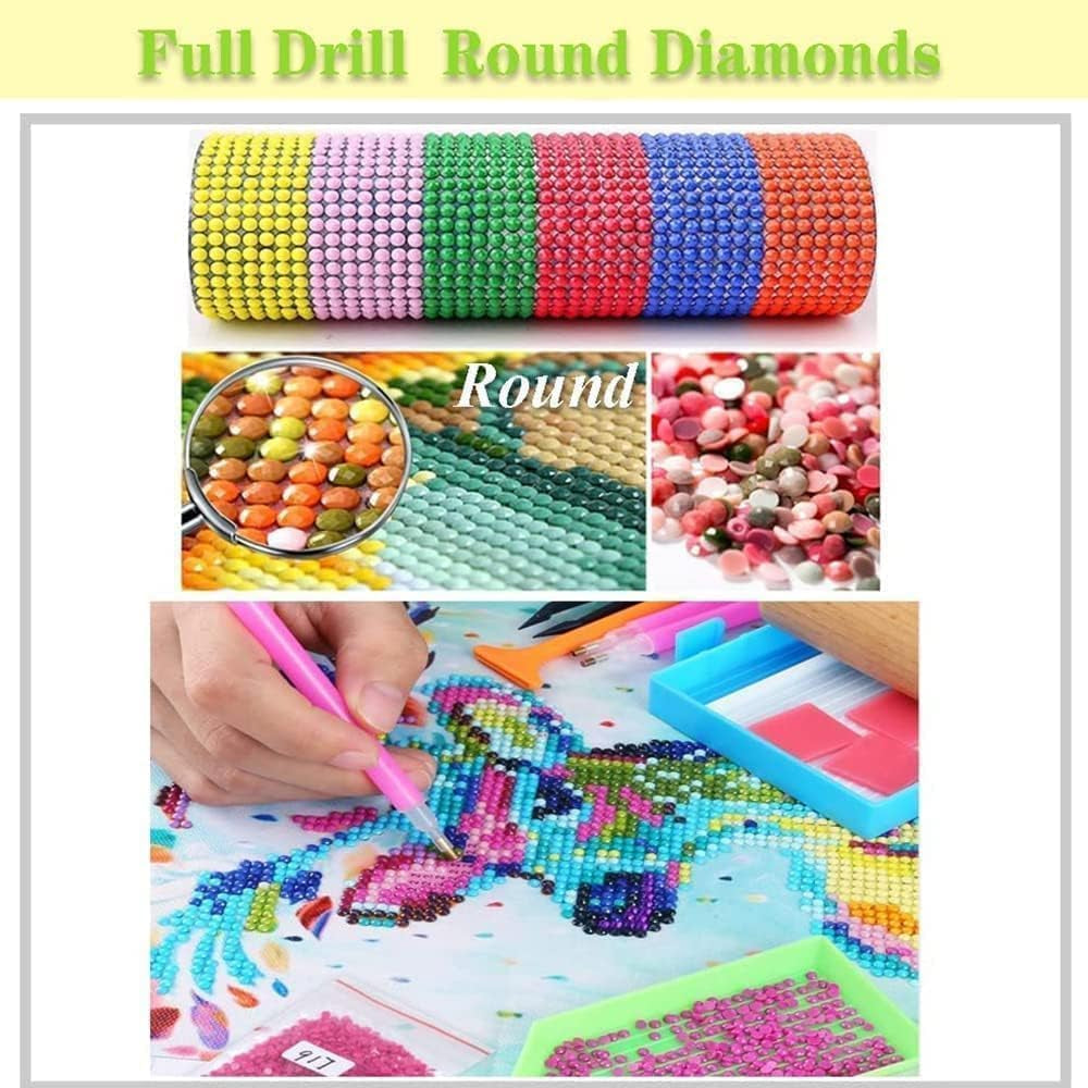 Diamond Art Kits for Adults,Black Cat Diamond Painting Kits 12X16 Inch