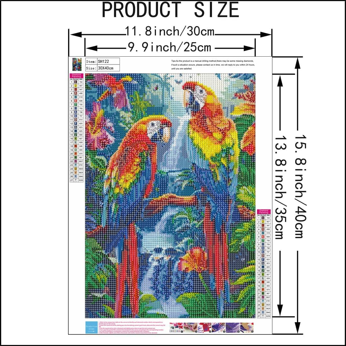 Jungle Parrots - Diamond Painting