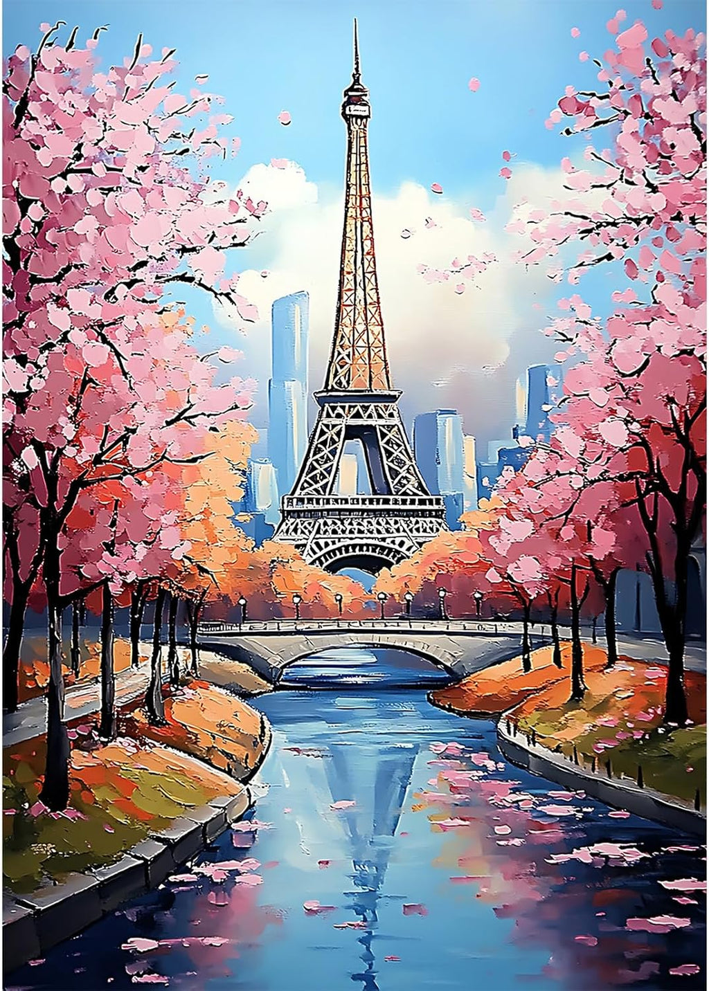 Eiffel Tower Diamond Art Kit 12X16Inch