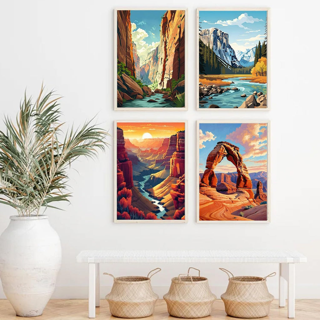4 Pack Diamond Art Kit Desert