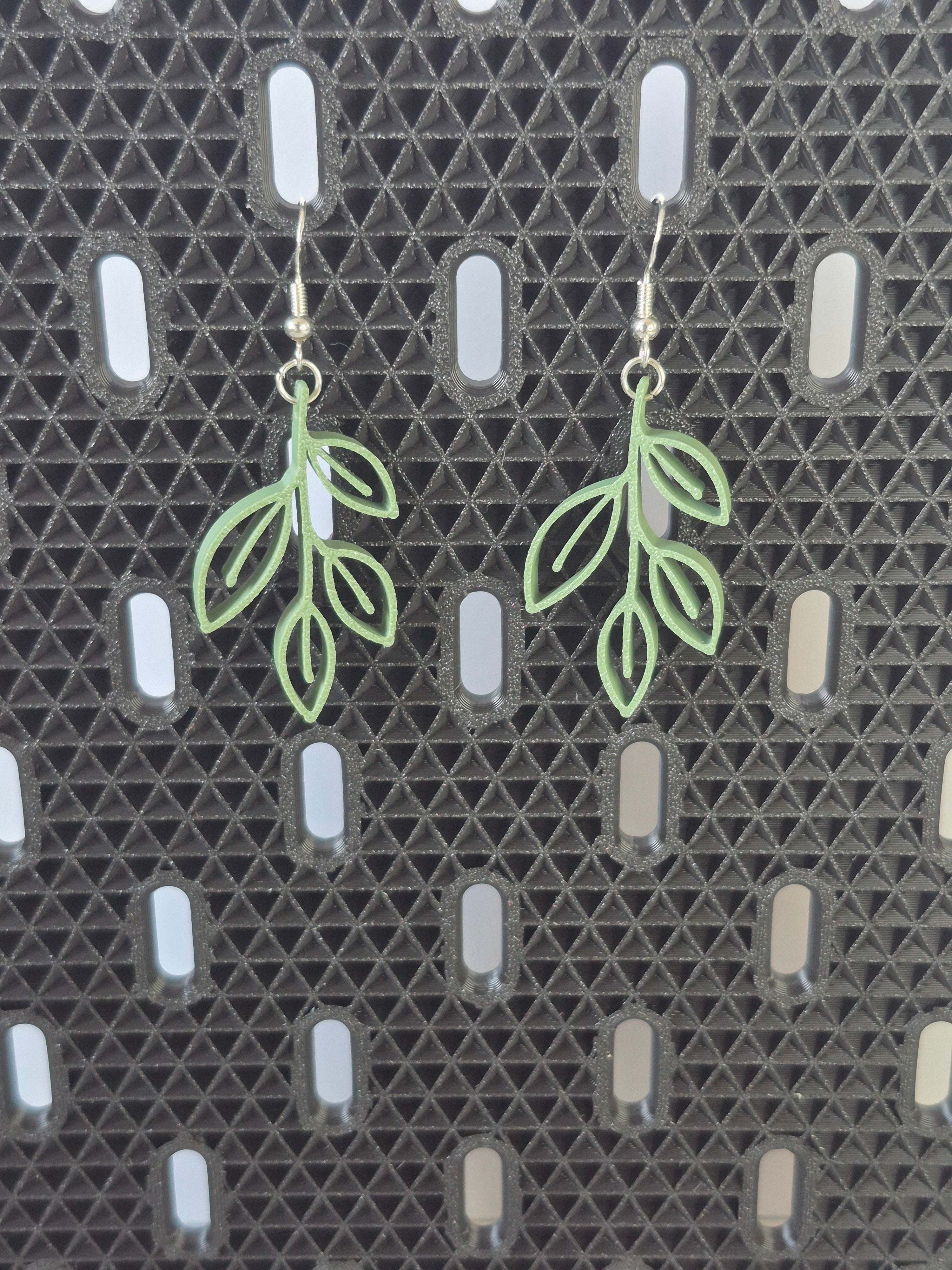 Eucalyptus Leaf Earrings