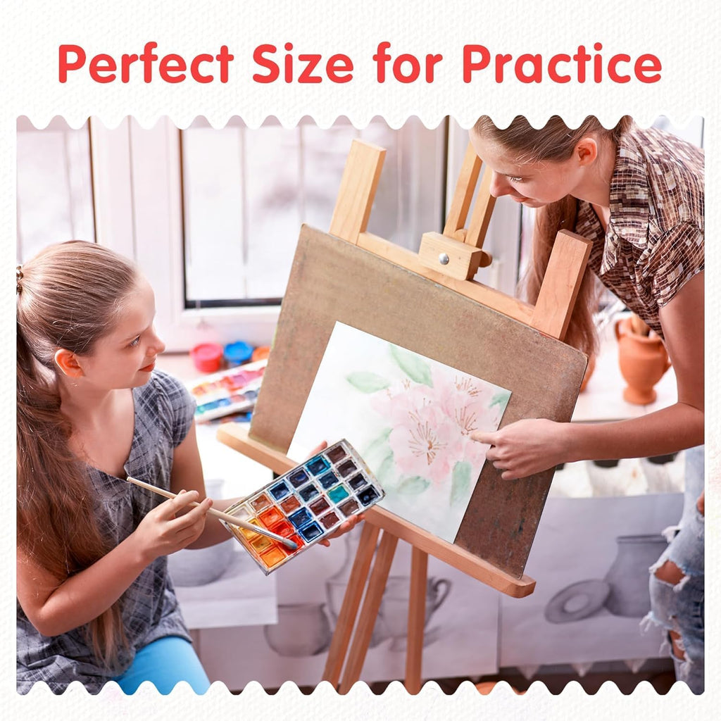 Canvas Boards for Painting 6X6 Inch, Super Value 12 Pack White Blank Canvas Panels, 100% Cotton Primed, Painting Art Supplies for Professionals, Hobby Painters, Students & Kids