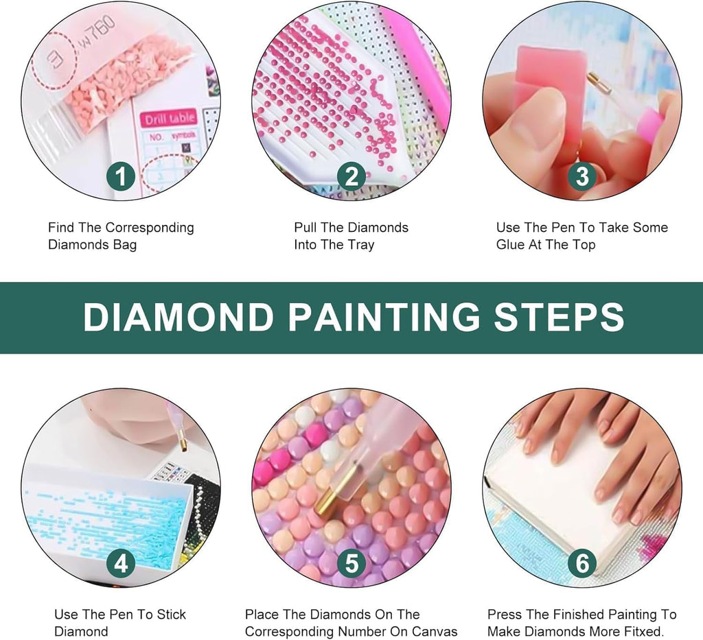 Diamond Art Kits for Adults, Hummingbird Diamond Painting Kits