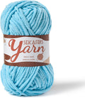 (Azure) Fluffy Velvet Crochet Yarn 65.6 yards