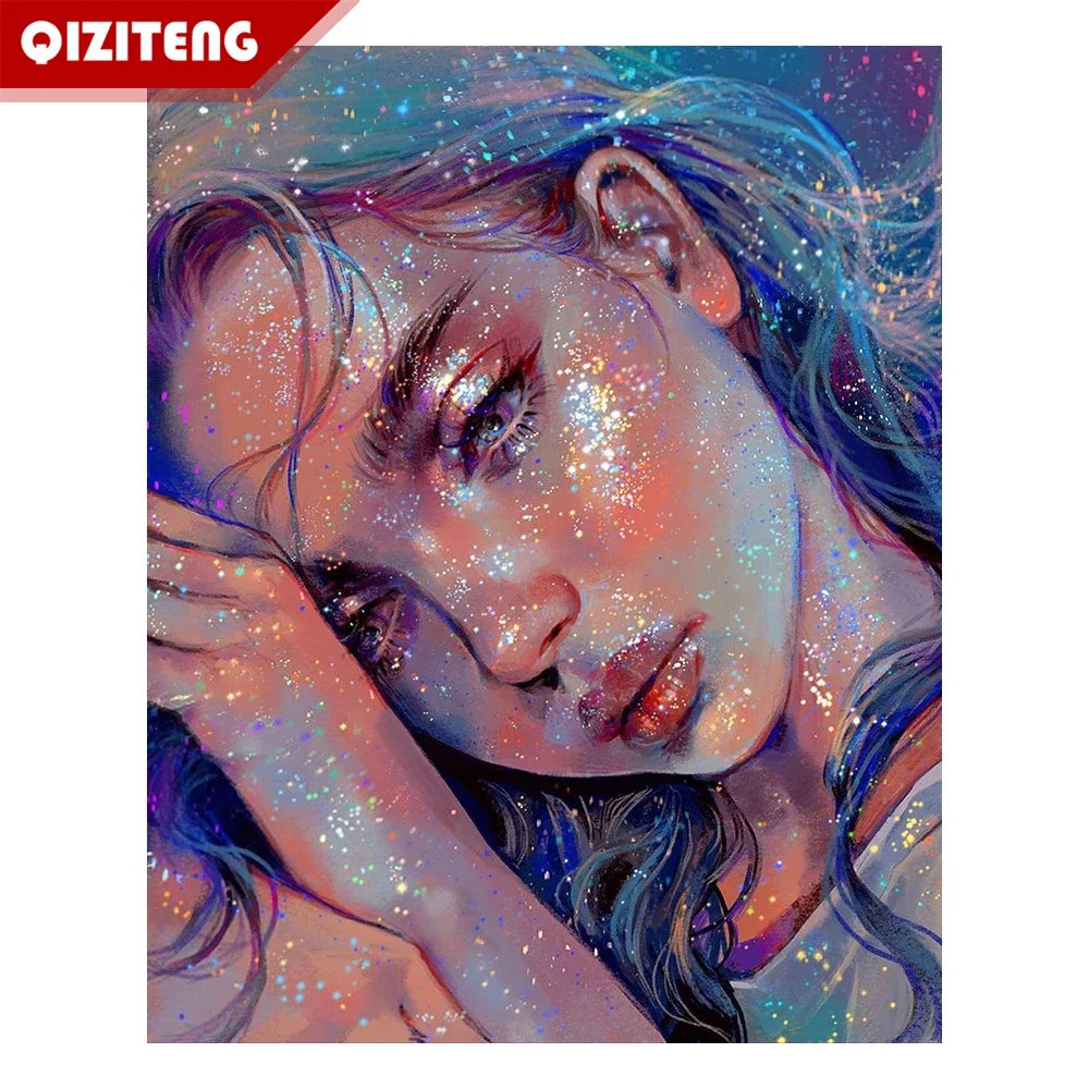 Diamond Painting Art Kit - Sleeping Woman 