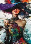 Vintage Fashion Women Diamond Painting Kit