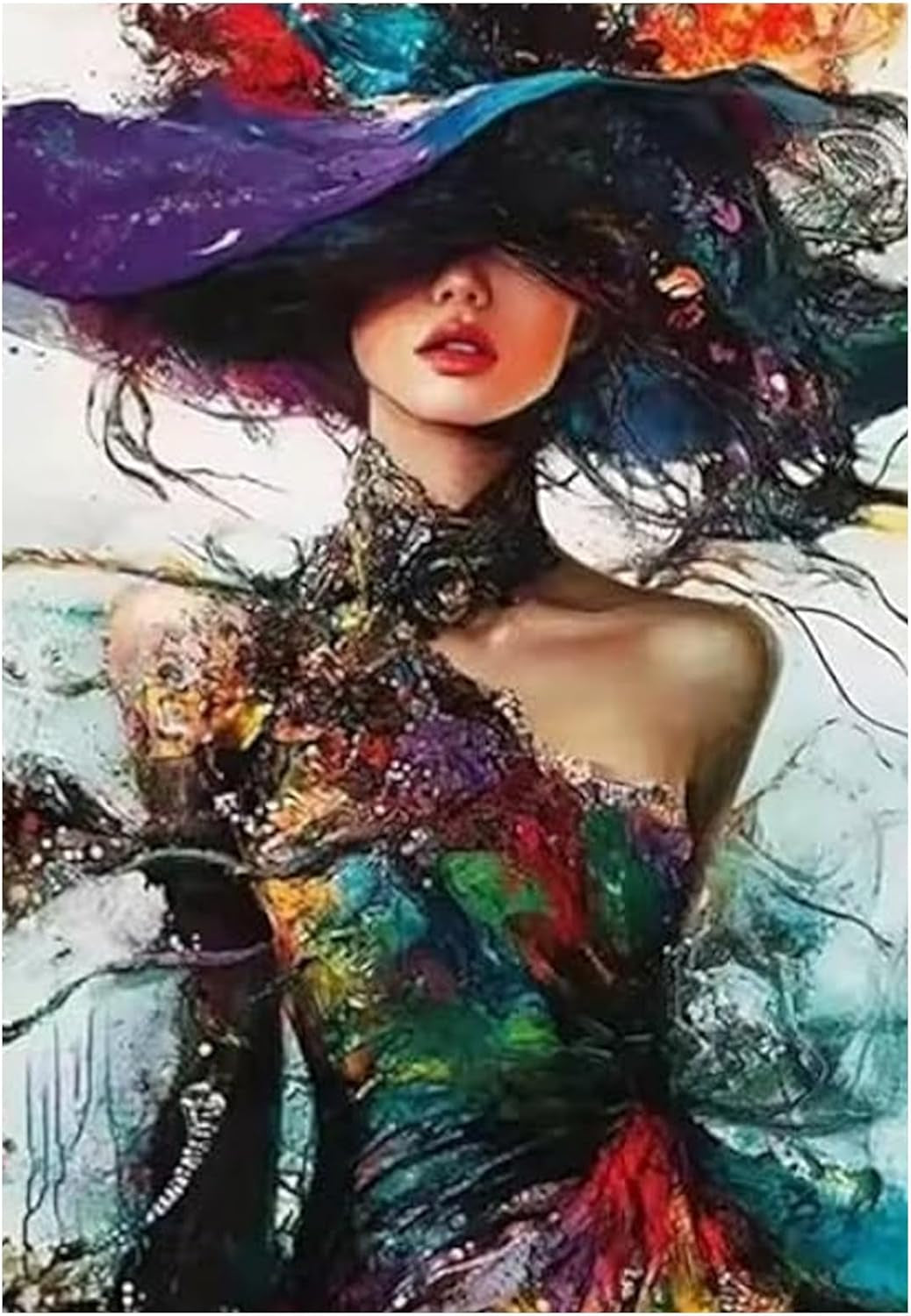 Vintage Fashion Women Diamond Painting Kit