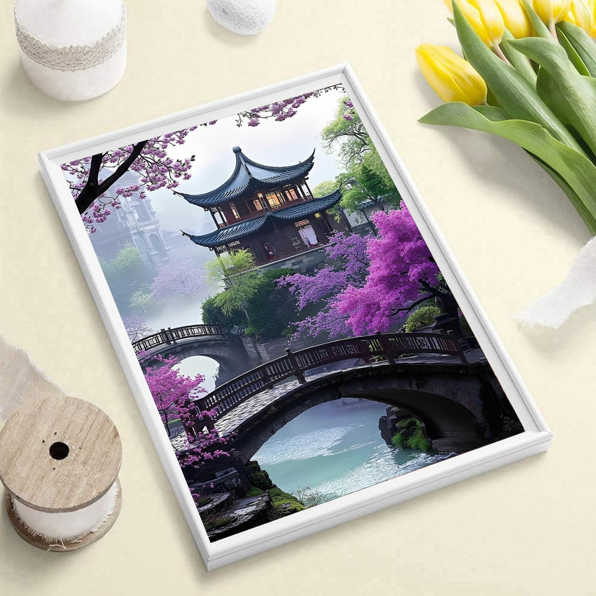 Diamond Art Kits for Adults,Mount Fuji Diamond Art Painting Kits for Adults