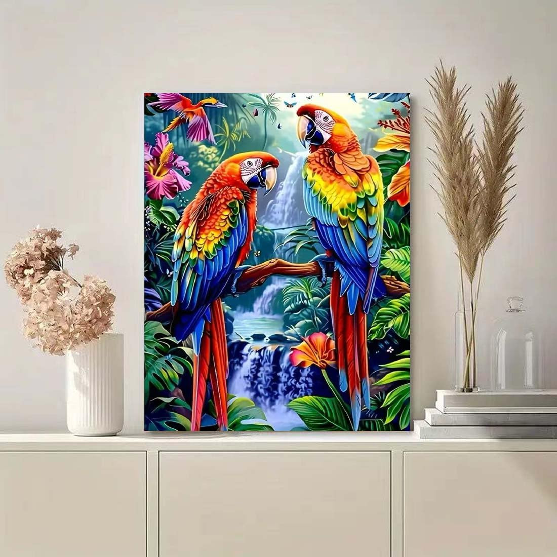 Jungle Parrots - Diamond Painting