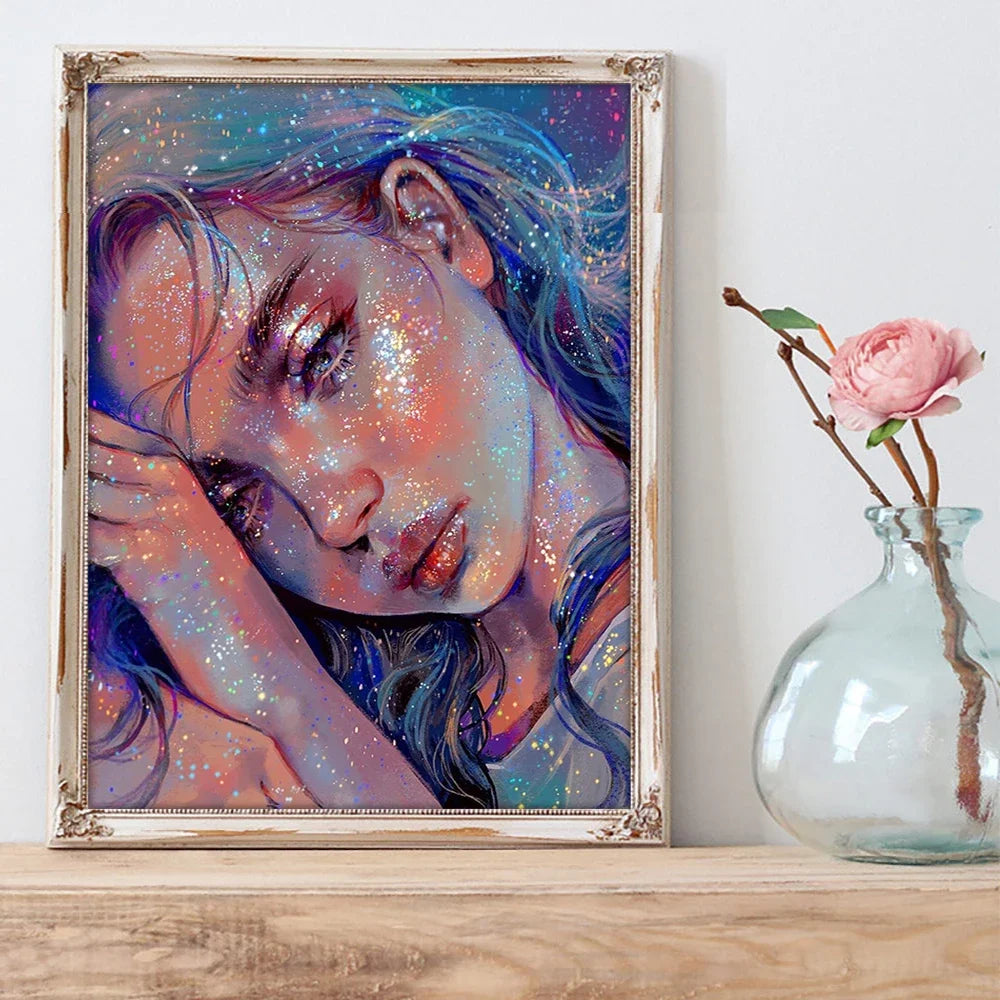 Diamond Painting Art Kit - Sleeping Woman 