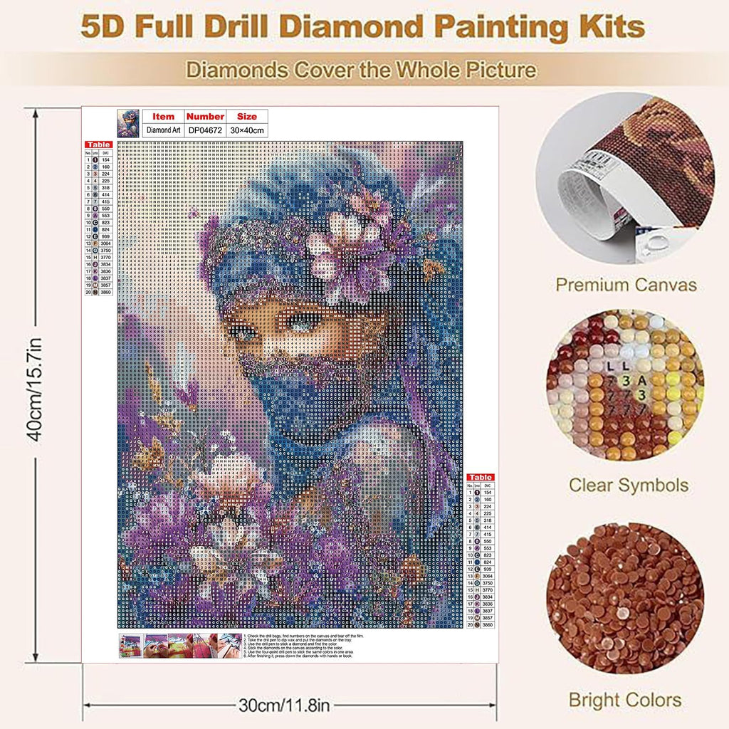 Exotic Charm Diamond Art Kits for Adult Diamond Painting Kit for Beginner