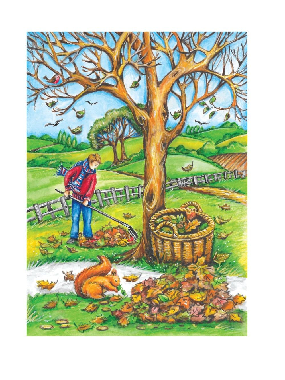  Autumn Season Coloring Book 