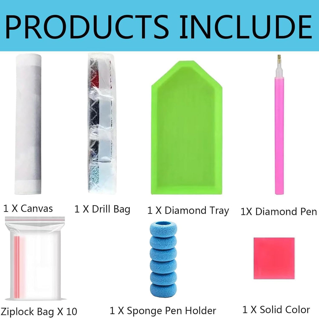 Rose Flowers Diamond Art Kits for Adults Beginner,Pink Rose Diamond Painting for Adults,Diy 5D Full Drill Diamond Art Kits,Home Wall Decor 12 X 16 Inch