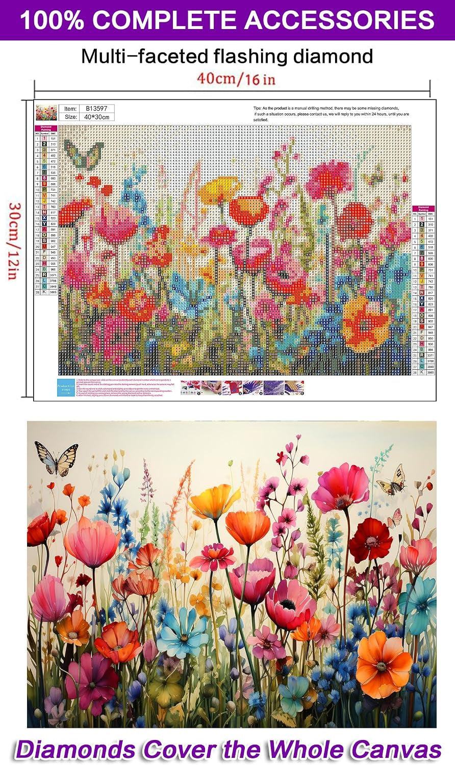 Wildflower Diamond Art Kits