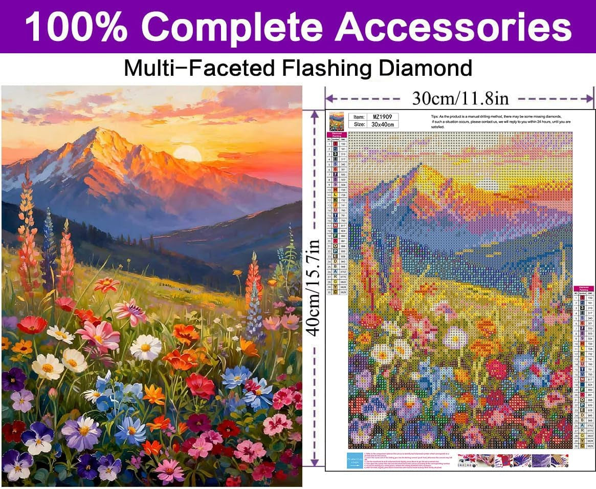 Flowers Diamond Art Kit