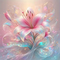 Pink Flower Diamond Painting Kits 12 X 12Inch