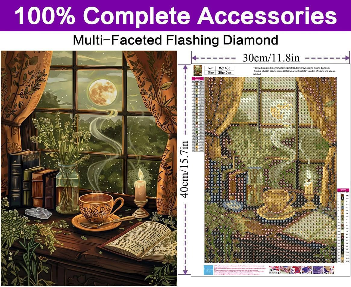 Diamond Art Kits for Adults, Book Diamond Art Painting Kits for Adults