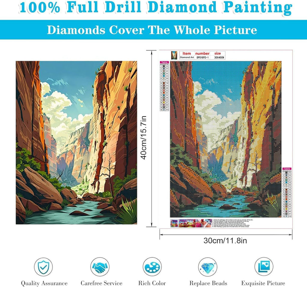 4 Pack Diamond Art Kit Desert