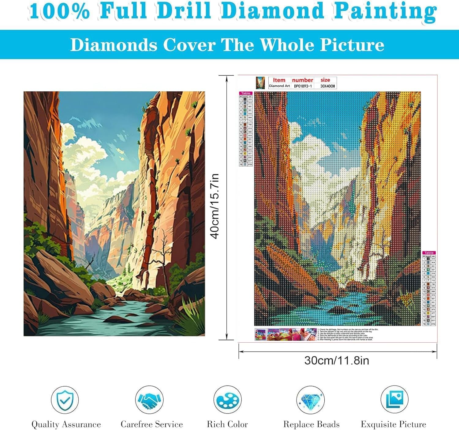 4 Pack Diamond Art Kit Desert