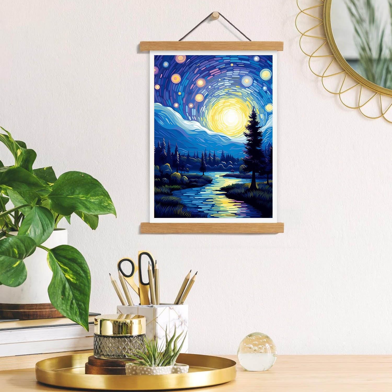 Starry Night Diamond Art Painting Kits 12X16Inch