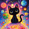 Black Cat Diamond Art Kit