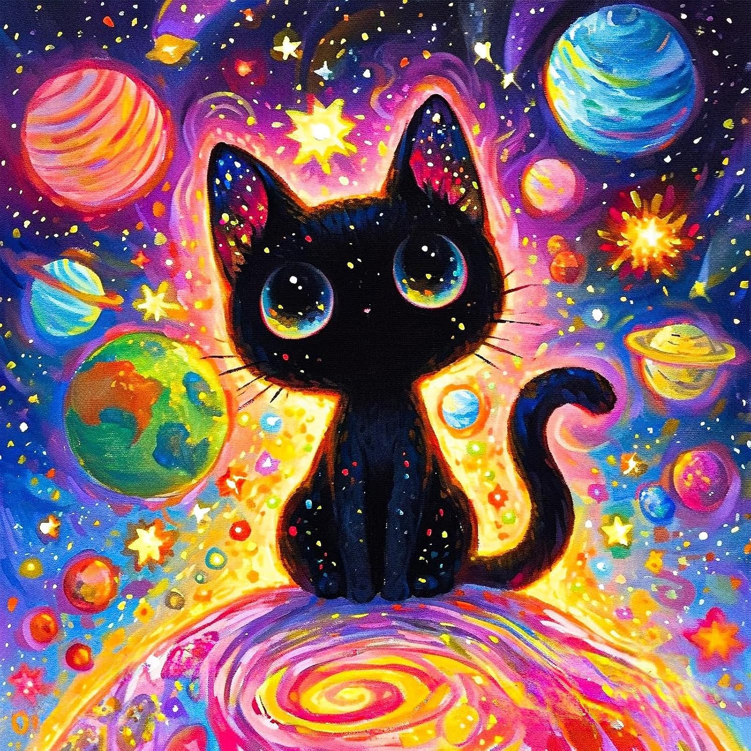 Black Cat Diamond Art Kit