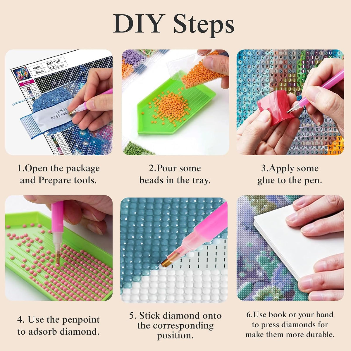 5D Hummingbird Diamond Art Kits for Adults Beginners 13.8X13.8 Inch