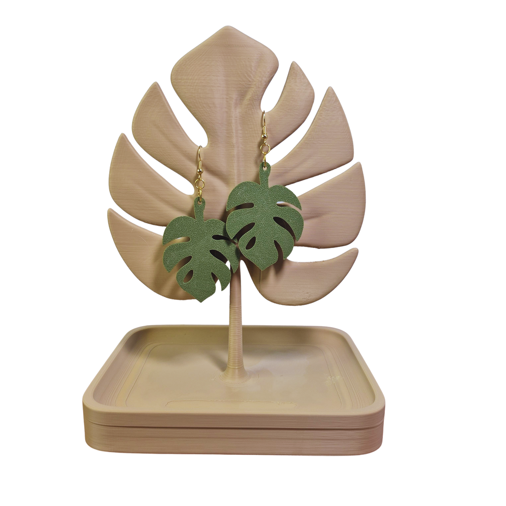 Monstera Earrings