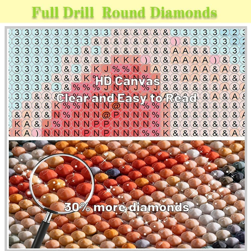 Diamond Art Kits for Adults,Black Cat Diamond Painting Kits 12X16 Inch