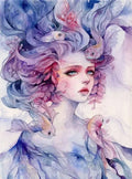 Diamond Painting kit - Sapphire Girl Portrait