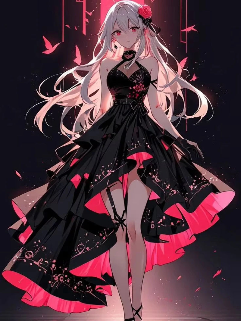 Gothic Girl Anime Diamond Painting Kit