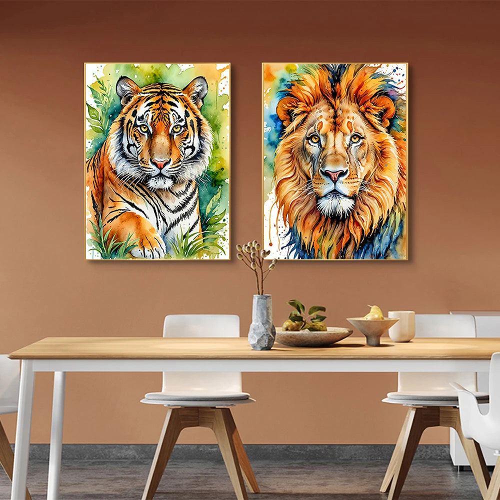 Watercolor Animal Series Diamond Painting Kits