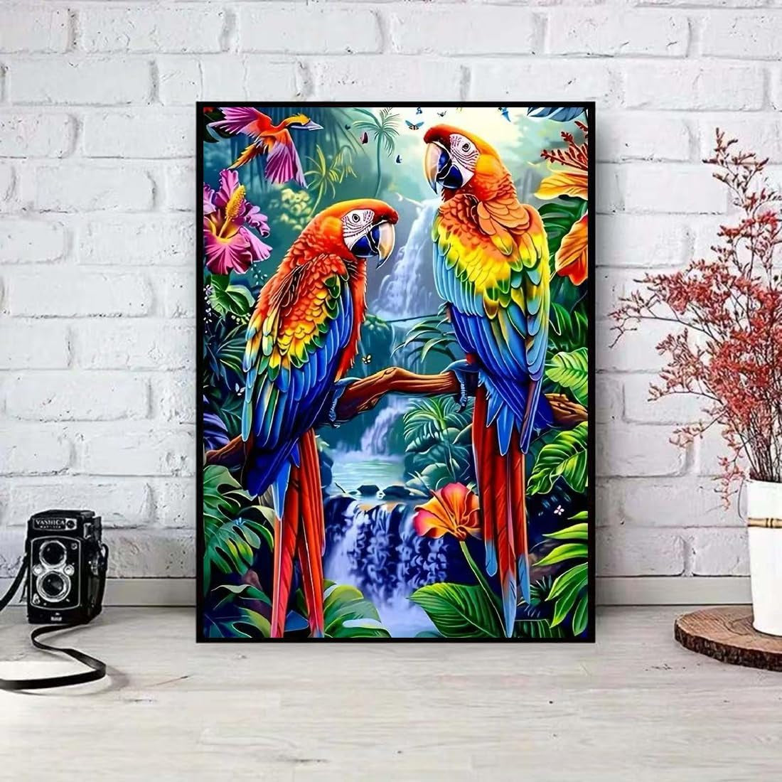 Jungle Parrots - Diamond Painting