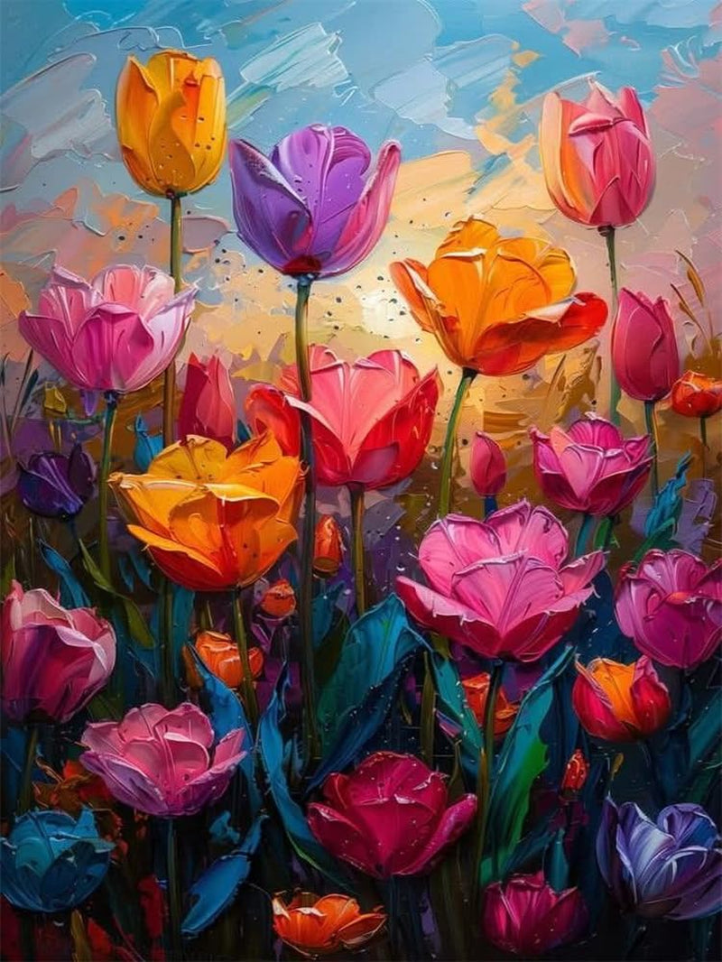 Tulip Diamond Art Kit 12inx16in