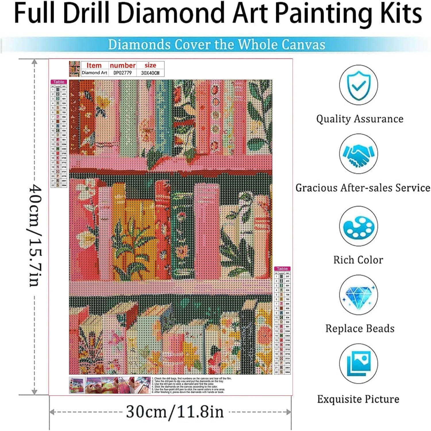 Bookshelf Diamond Painting Kit