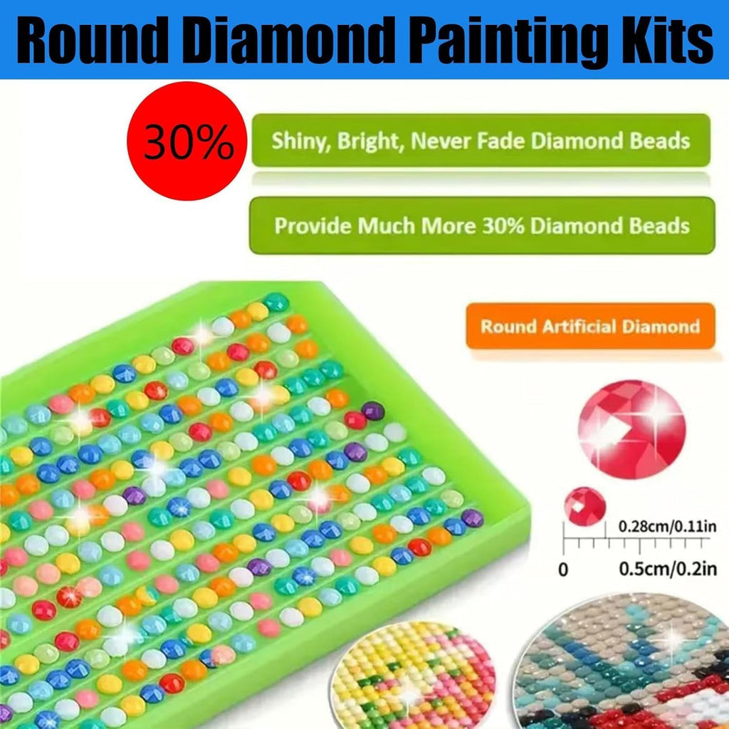 Rose Flowers Diamond Art Kits for Adults Beginner,Pink Rose Diamond Painting for Adults,Diy 5D Full Drill Diamond Art Kits,Home Wall Decor 12 X 16 Inch