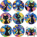 8-Pack Diamond Art Coaster Kit with Cork Pads & Holder, 4 X 4 Inch