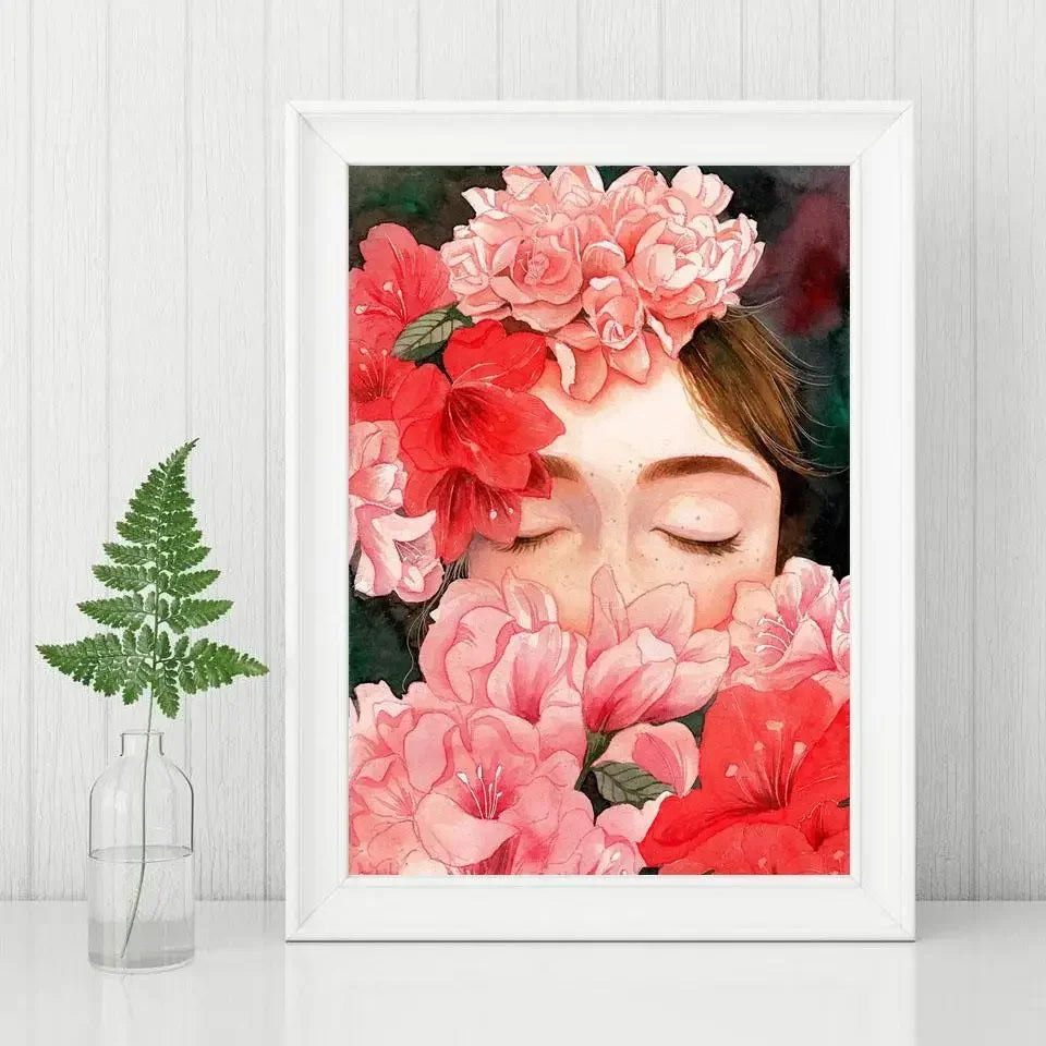 Diamond Painting kit - Sapphire Girl Portrait
