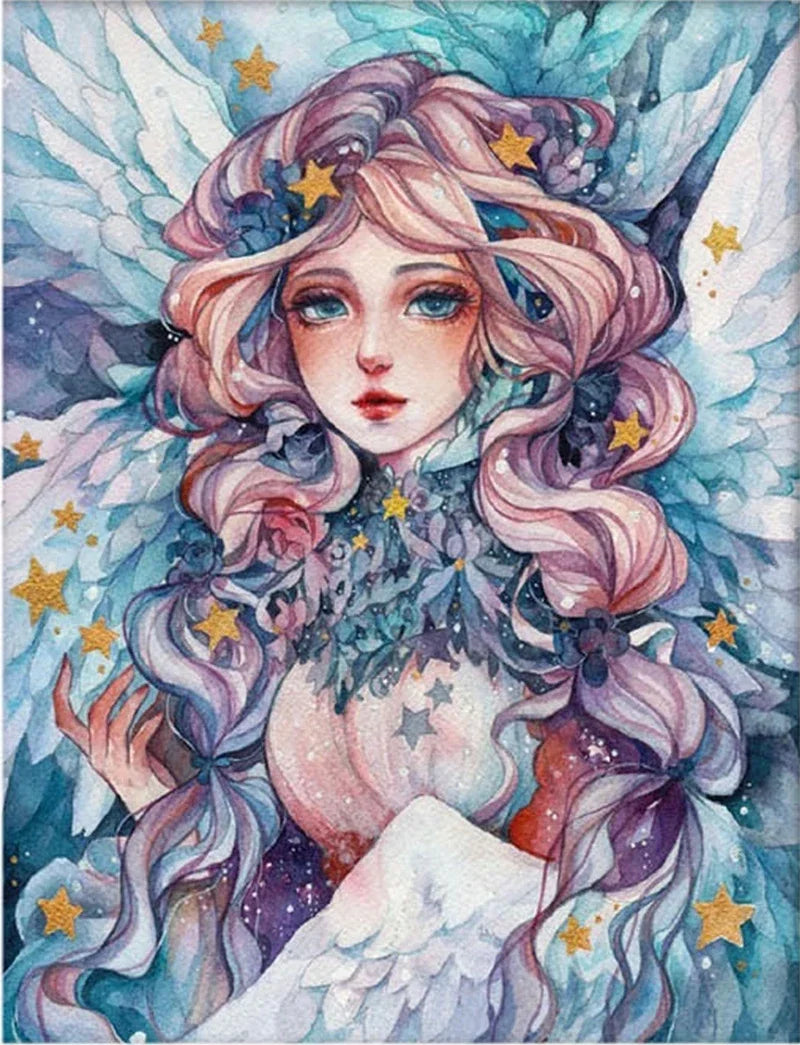 Diamond Painting kit - Sapphire Girl Portrait