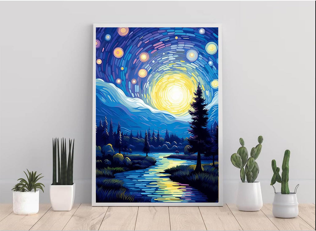 Starry Night Diamond Art Painting Kits 12X16Inch