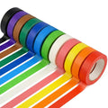 12 Rolls Colored Washi Tape