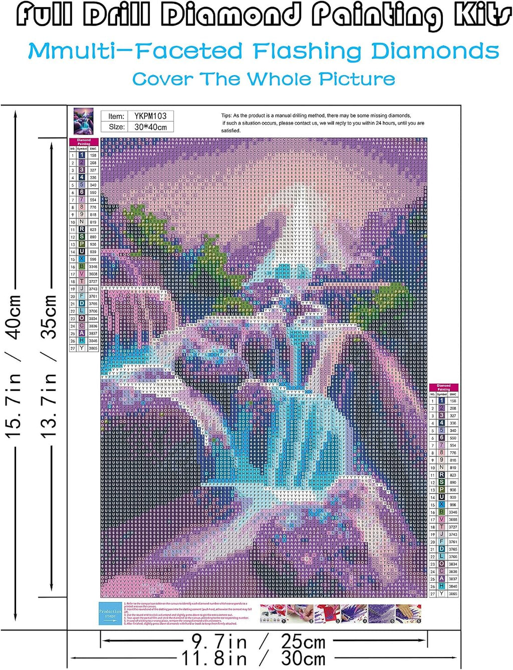 5D Diamond Painting Kits for Adults, Waterfall Diamond Art Kits for Adults
