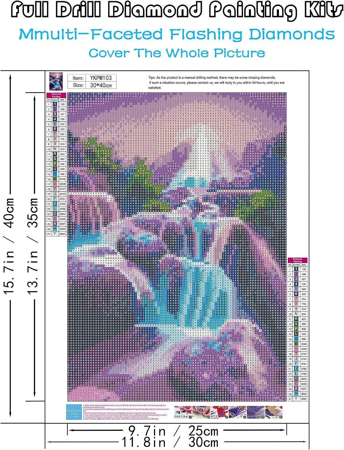 5D Diamond Painting Kits for Adults, Waterfall Diamond Art Kits for Adults