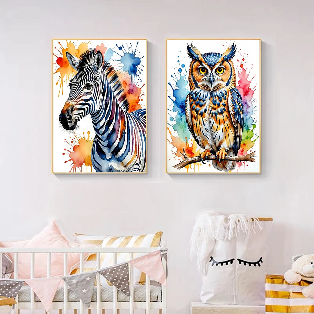 Watercolor Animal Series Diamond Painting Kits