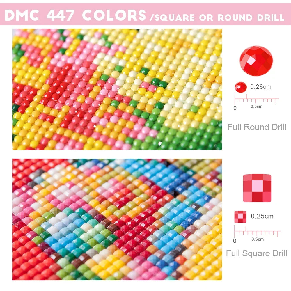Full Square/Round Art Portrait Girl Diamond Painting 5D Diy Mosaic Rhinestone Embroidery Home Decoration Gift New