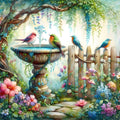 Diamond Art Kits for Adults,Garden Birds Diamond Painting Kits 14 X 14In