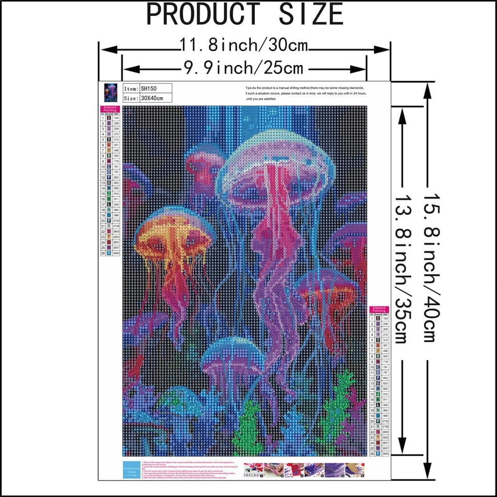 Jellyfish Diamond Art Painting Kit 